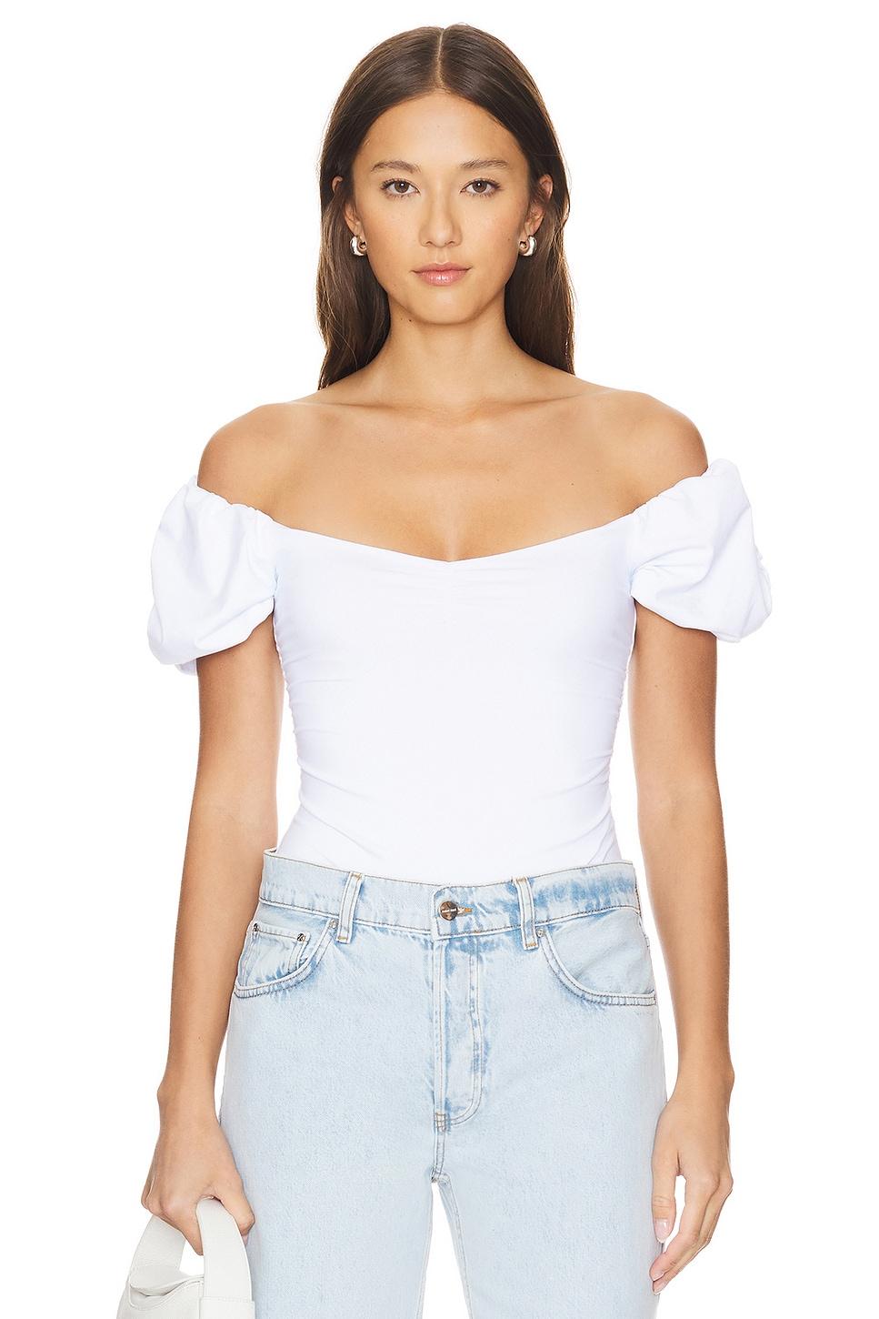 x intimately fp bella bodysuit in white