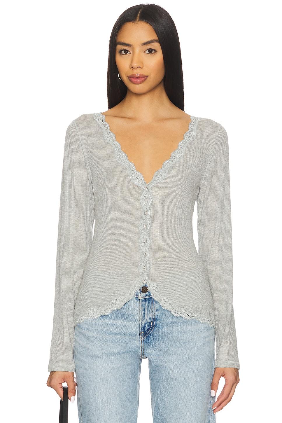 x intimately fp big love cardi in heather grey