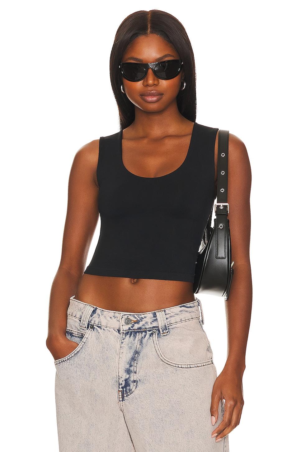 x intimately fp clean lines muscle cami in black