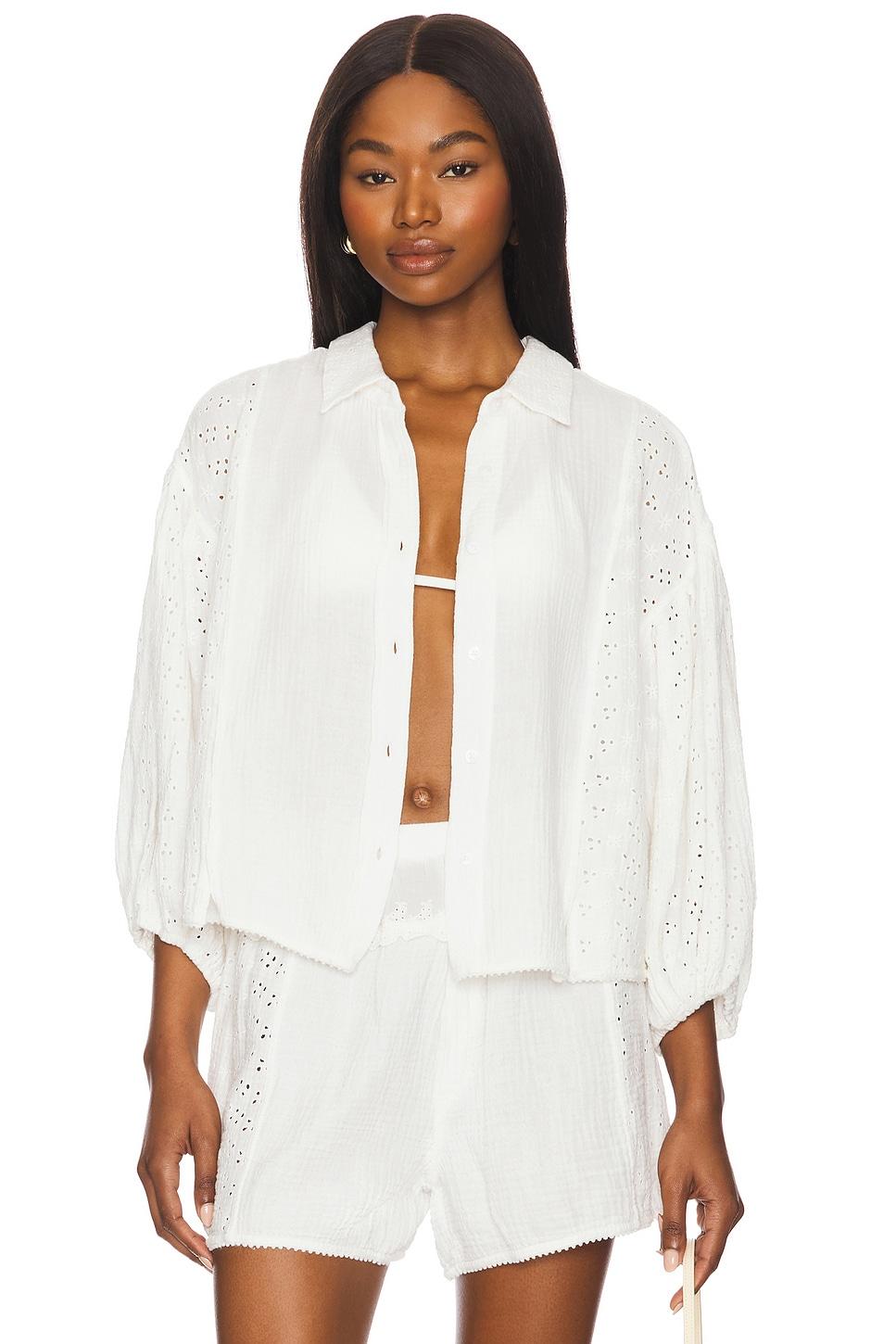 x intimately fp full bloom shirt in ivory
