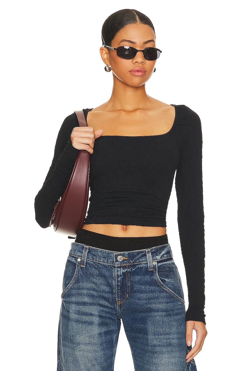 x intimately fp have it all long sleeve in washed black