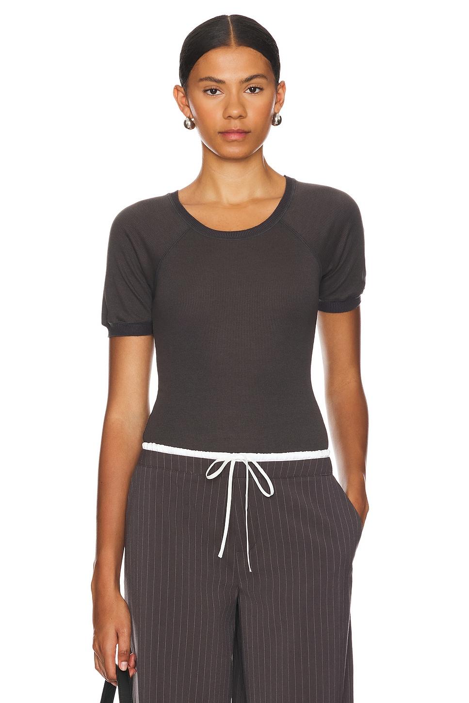 x intimately fp lazy daisy bodysuit in charcoal