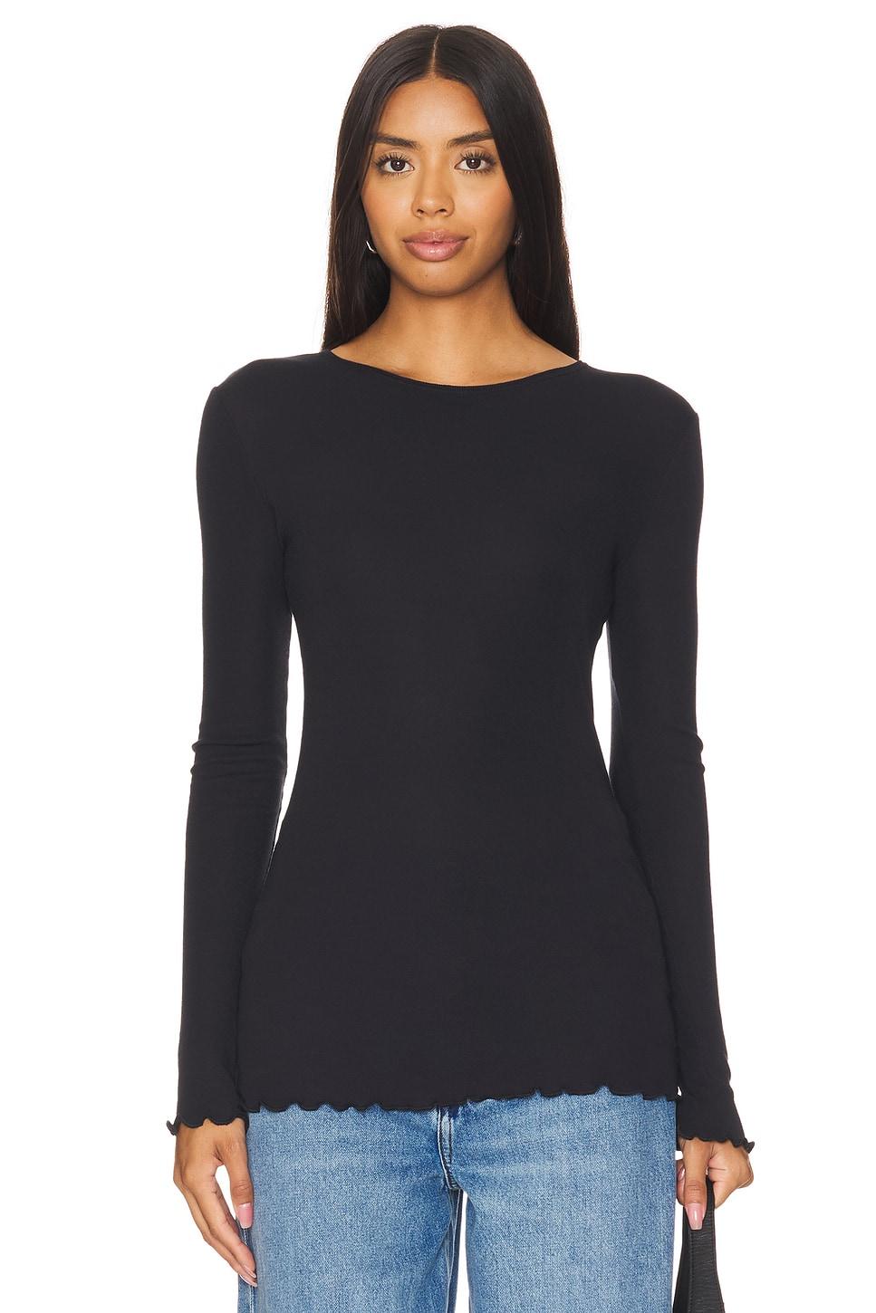 x intimately fp long nights layering top in black