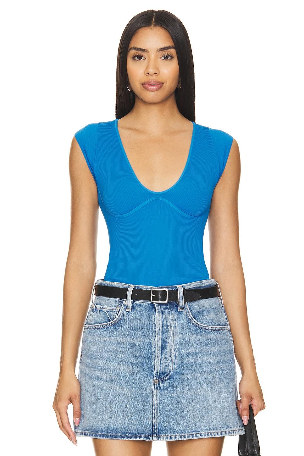 x intimately fp meg seamless bodysuit in campanula