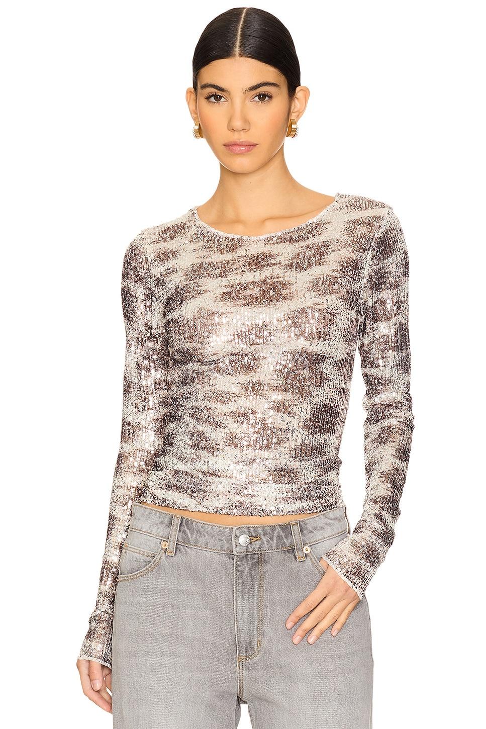 x intimately fp printed gold rush long sleeve