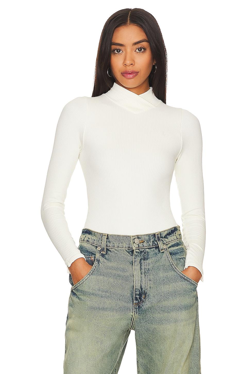 x intimately fp xyz recycled turtleneck bodysuit in ivory