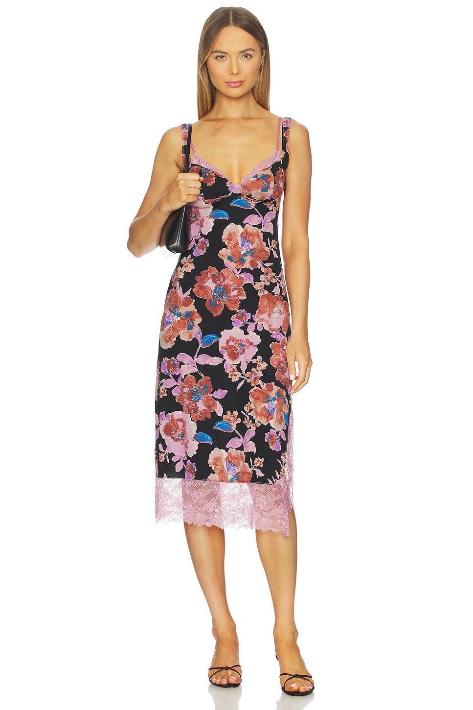 x intimately party crasher midi slip in black combo