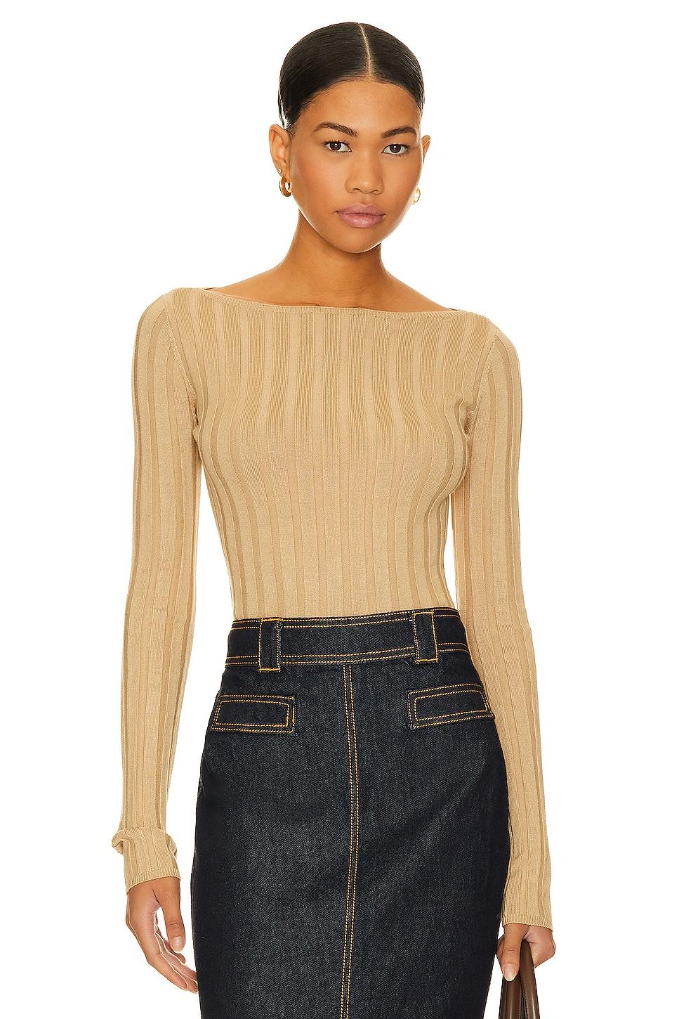 x marianna kayce long sleeve rib top