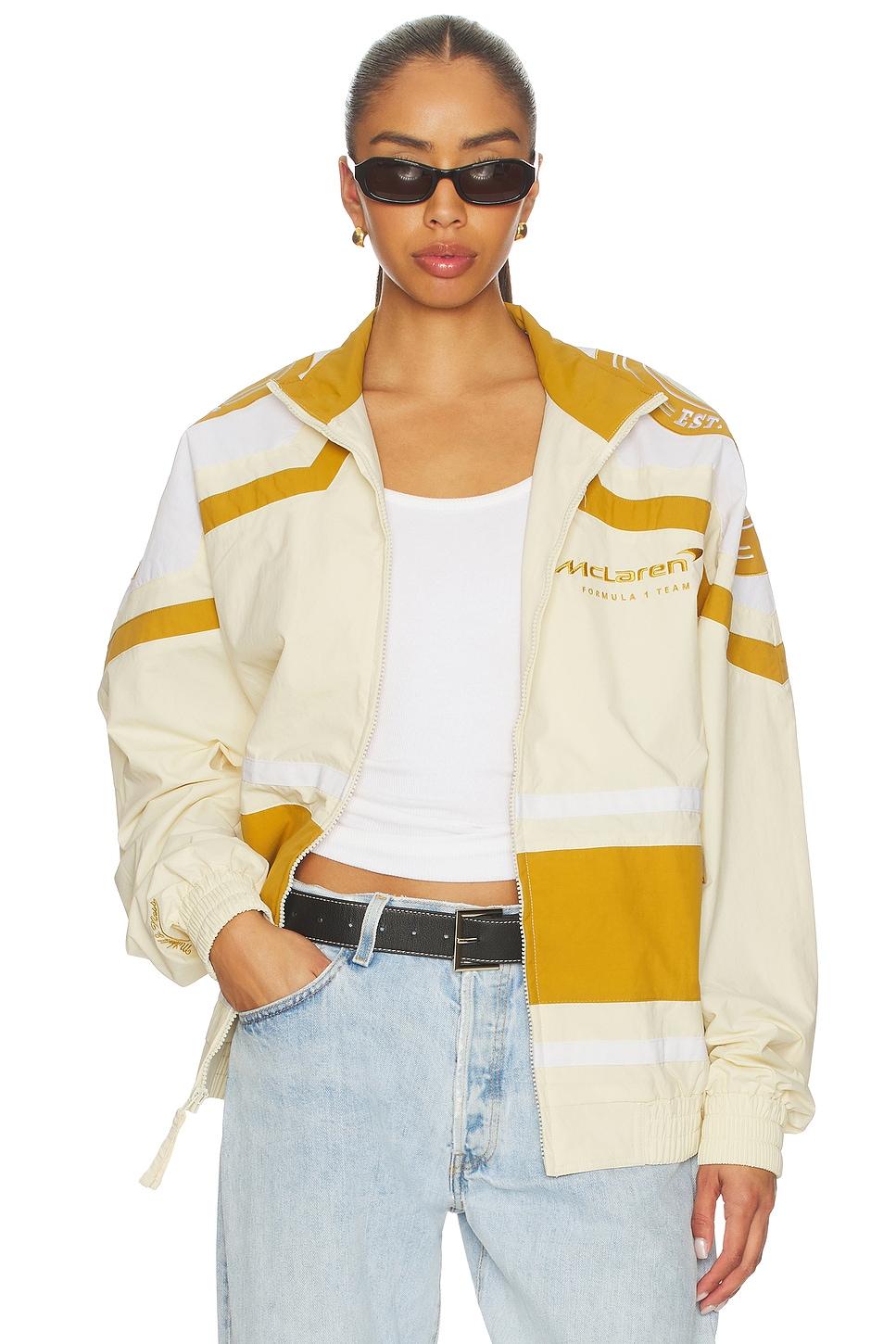 x mclaren formula 1 throw it back windbreaker jacket