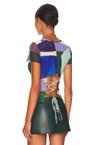 x paloma elsesser lace back tee