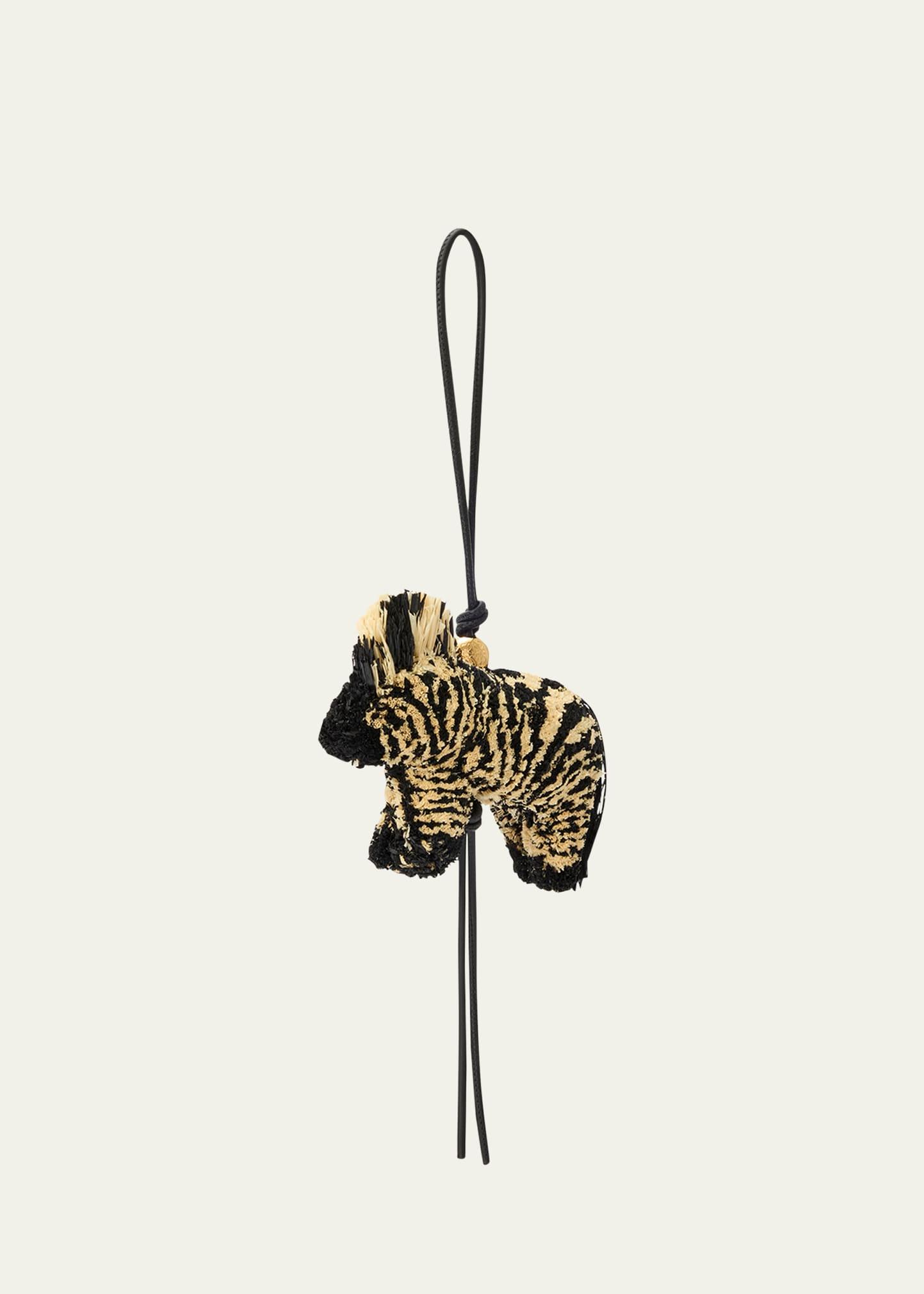 x paula’s ibiza zebra charm in raffia