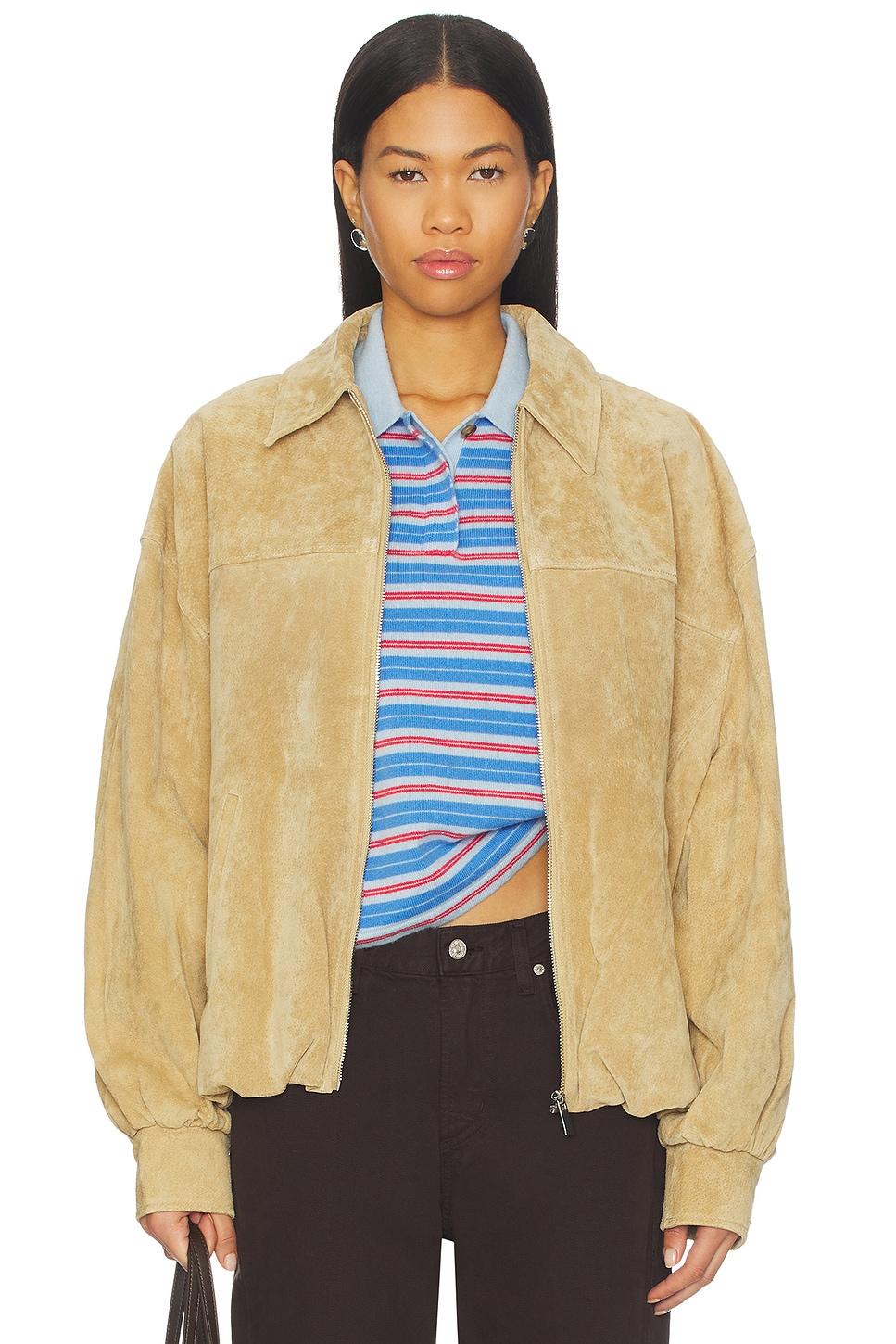 x premium suede bomber jacket