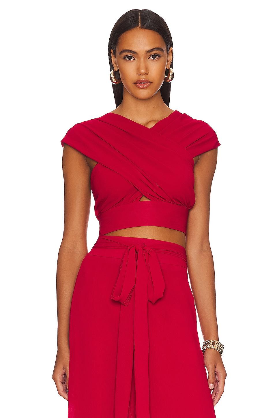 x revolve aki crop top