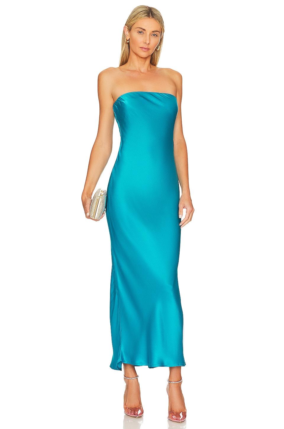 x revolve angel strapless midi dress
