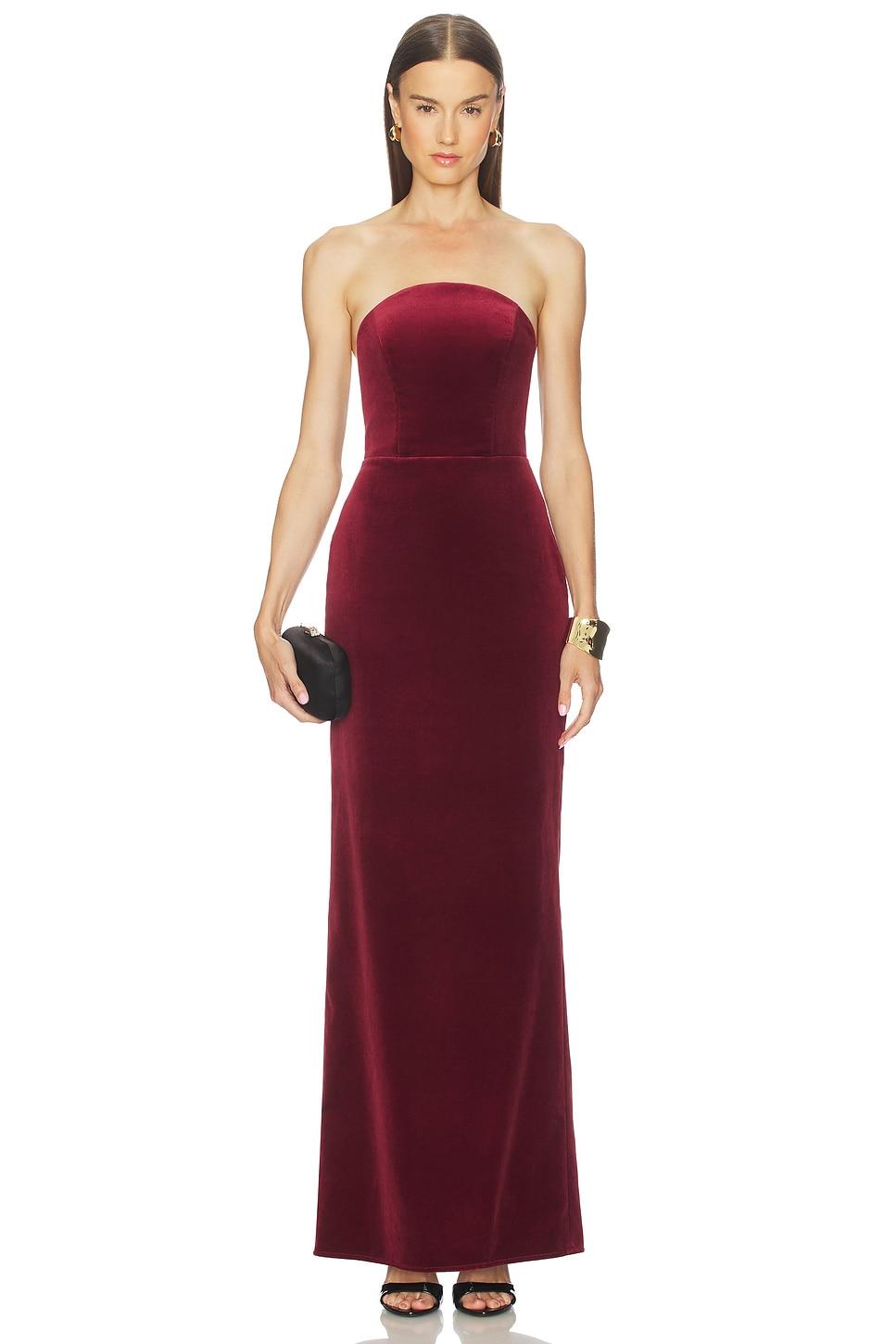 x revolve anjelique velvet gown