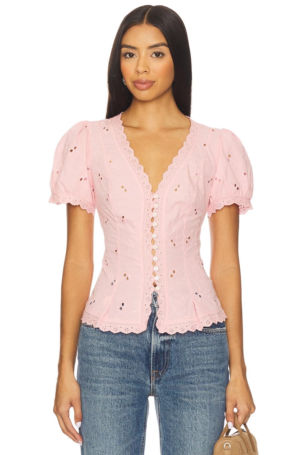 x revolve belle eyelet blouse