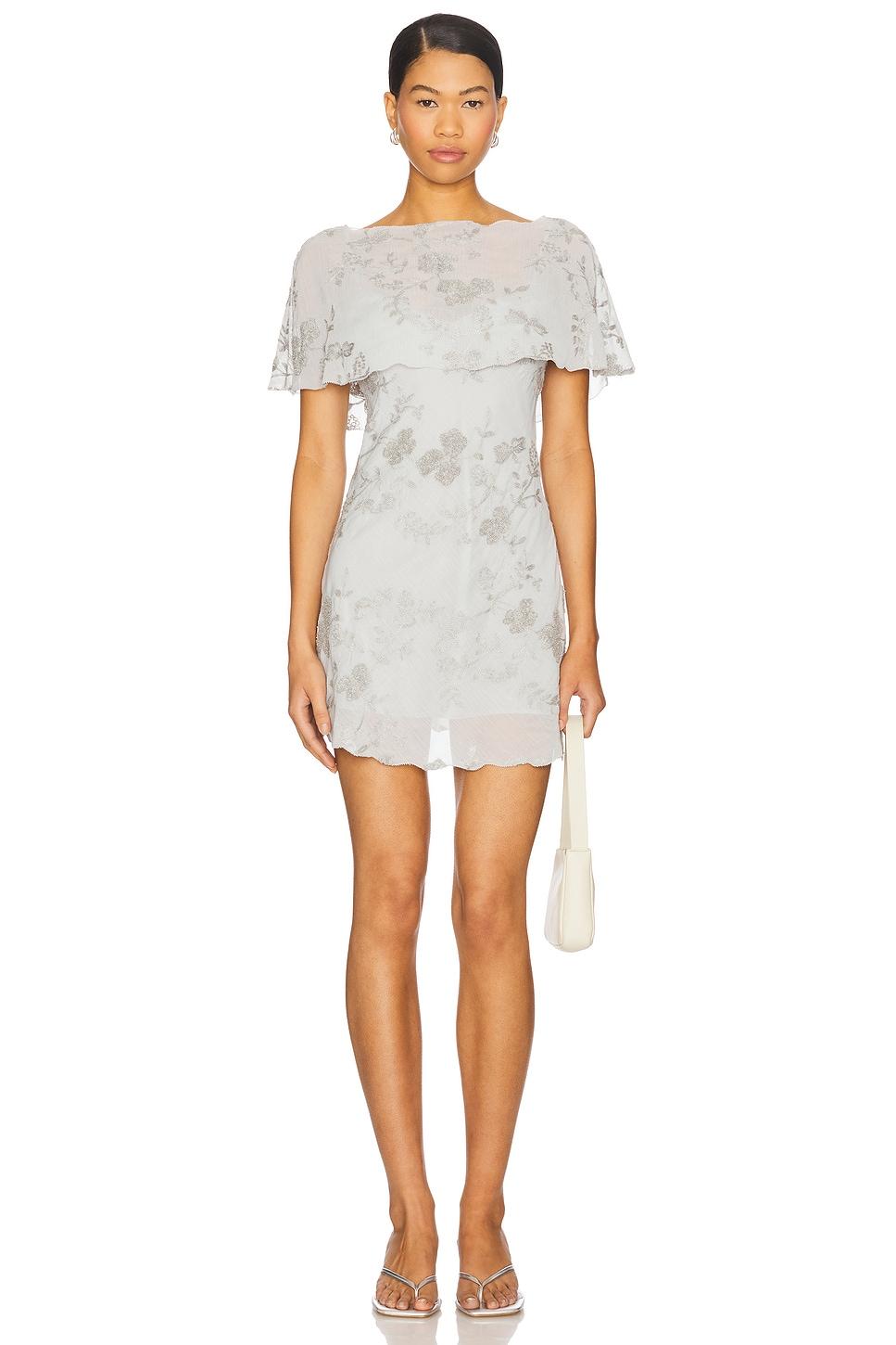 x revolve blaire embroidered mini dress