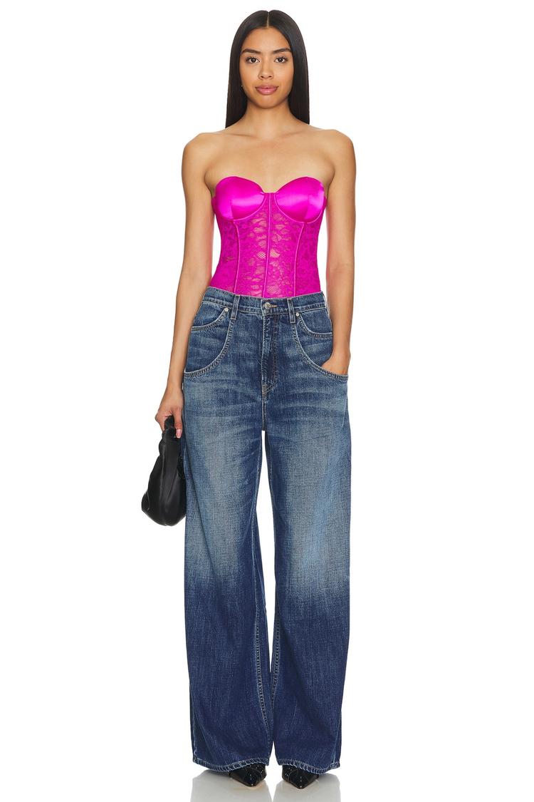 x revolve boned bustier