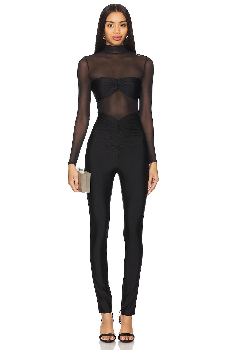 x revolve brietta bandeau mesh catsuit