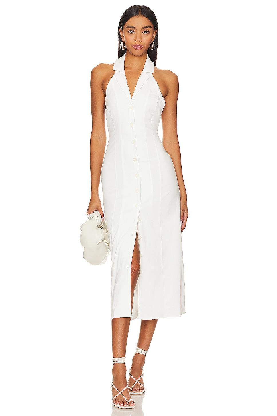 x revolve button down midi dress