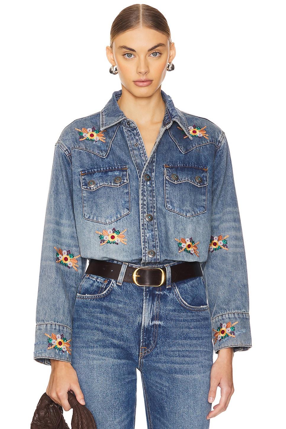 x revolve button up shirt