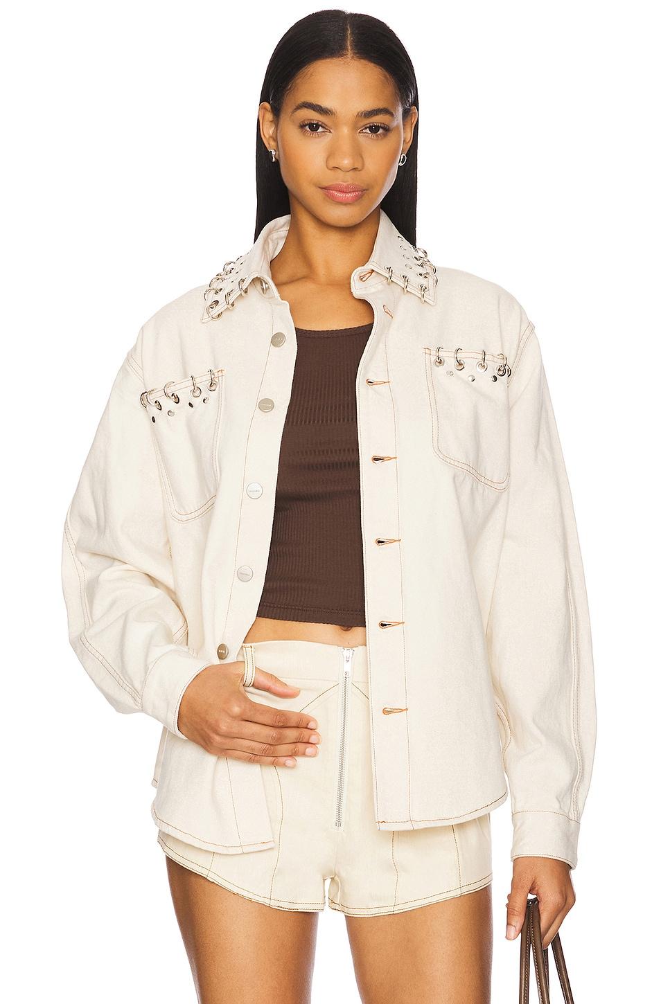 x revolve cam denim shirt with modified rings