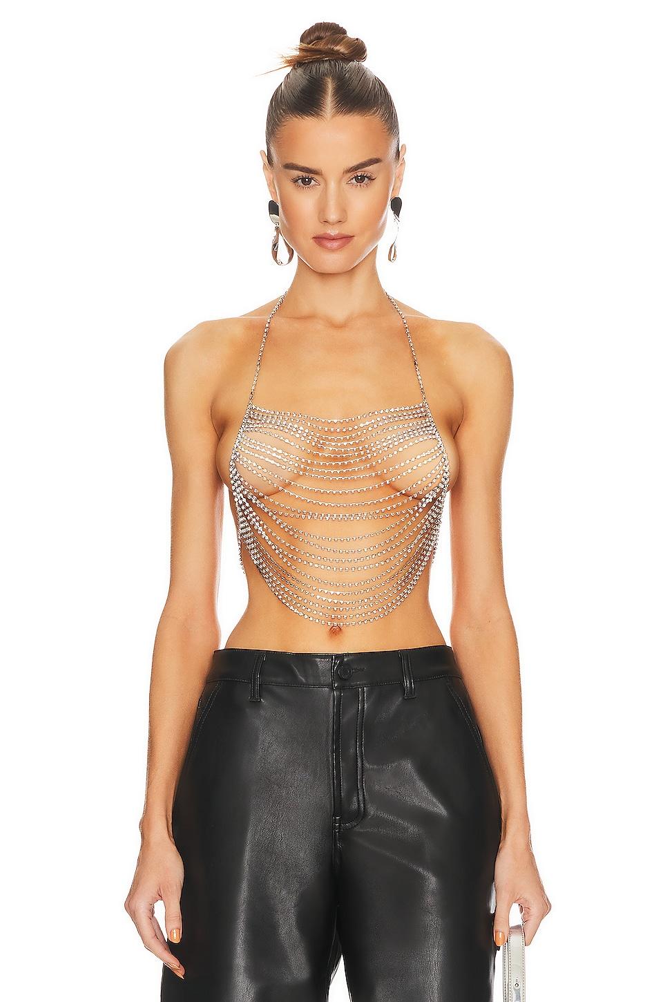 x revolve chain halter top