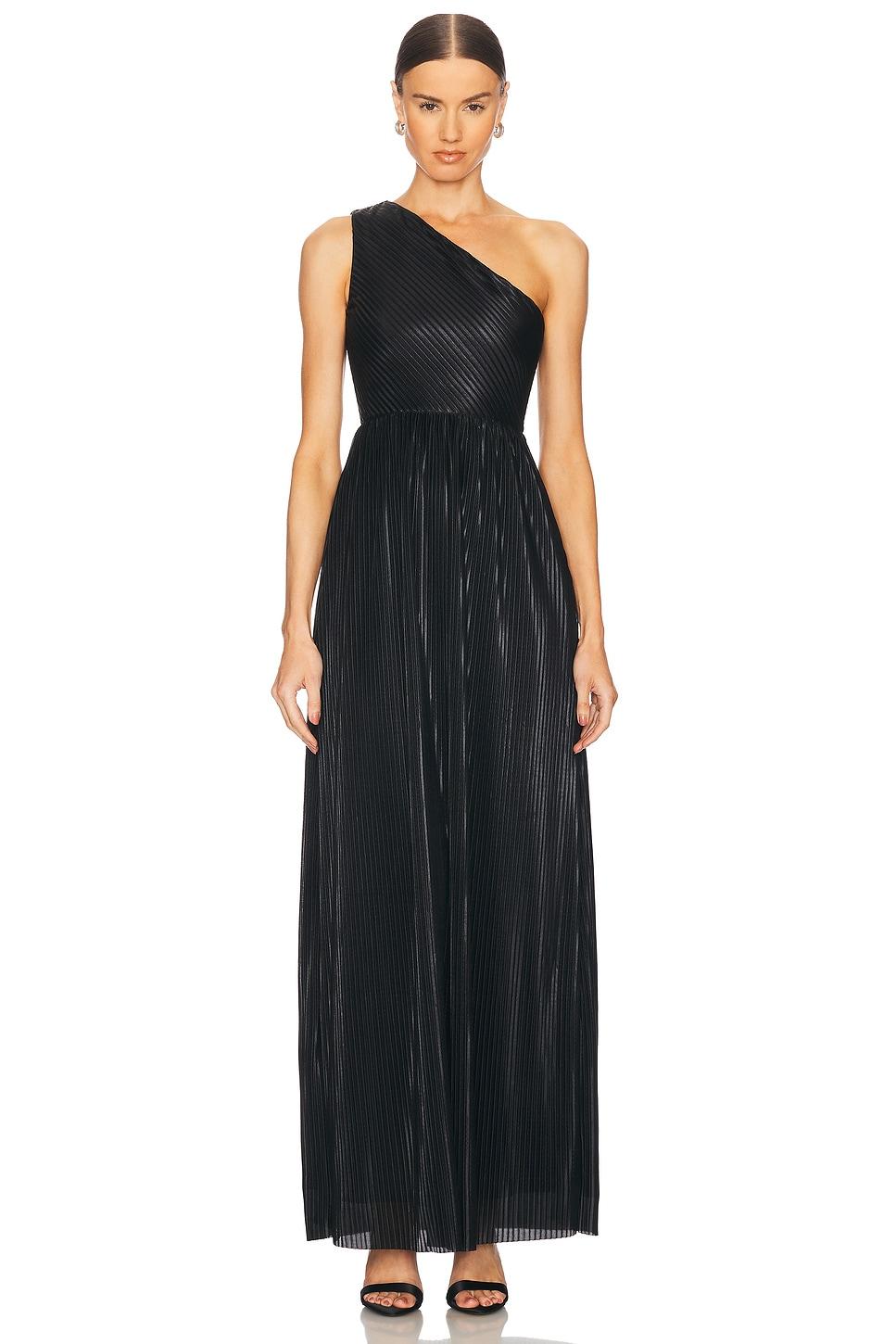 x revolve claire pleated gown
