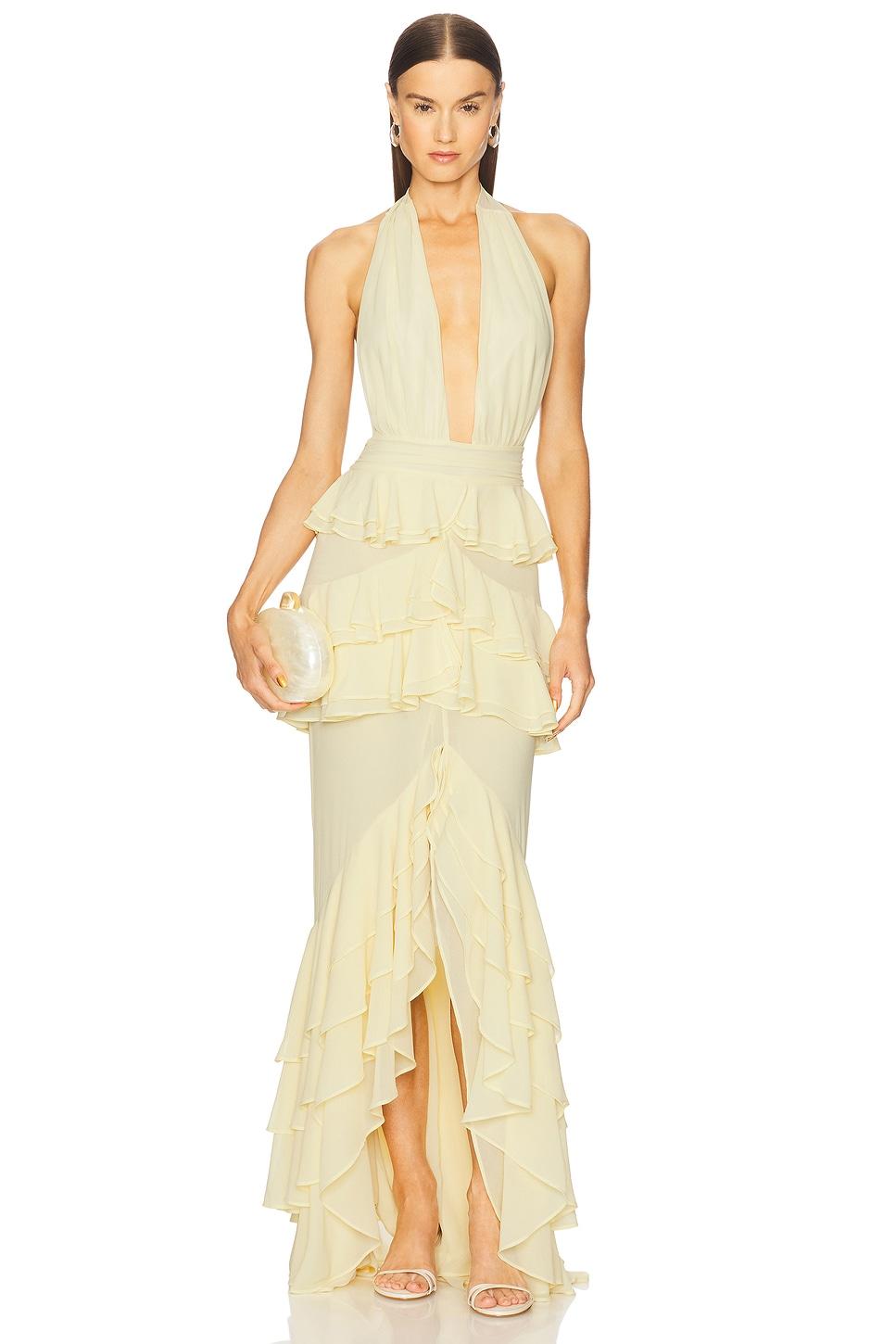 x revolve clara bow gown
