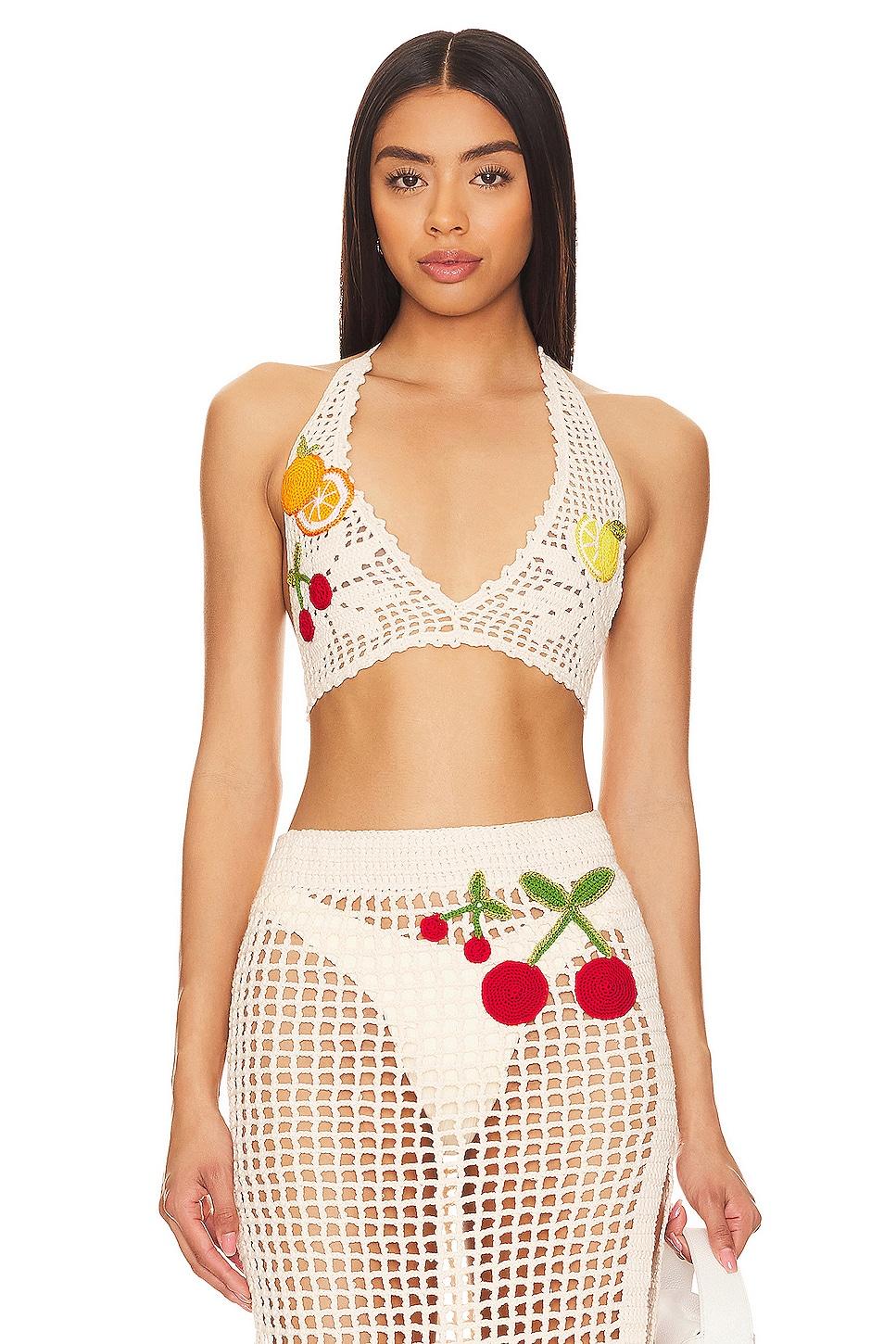x revolve crochet bralette