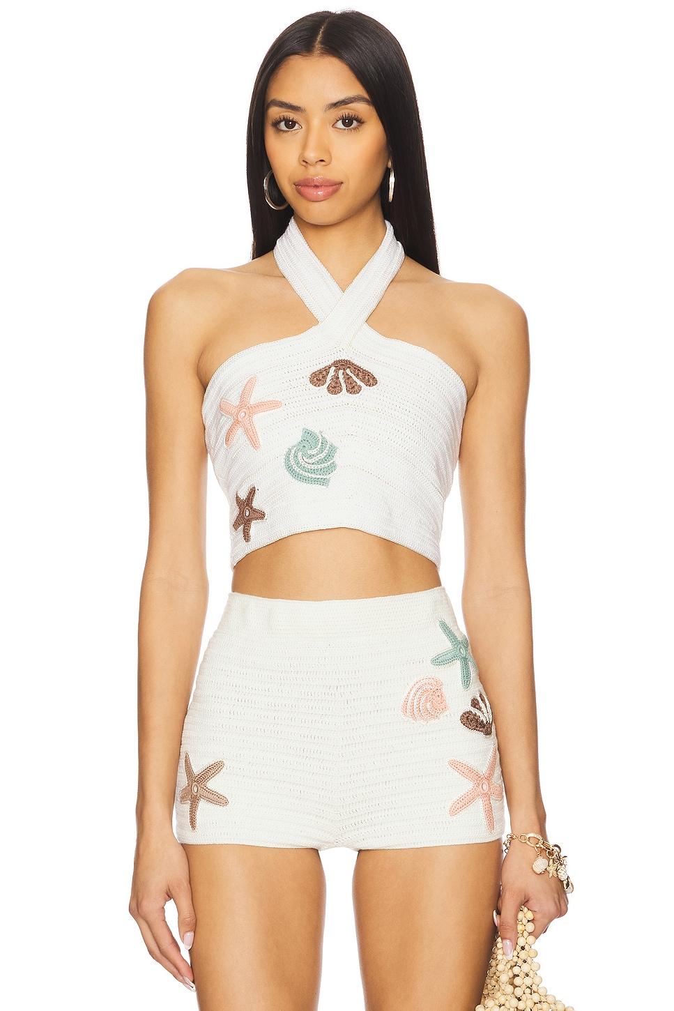 x revolve crochet top
