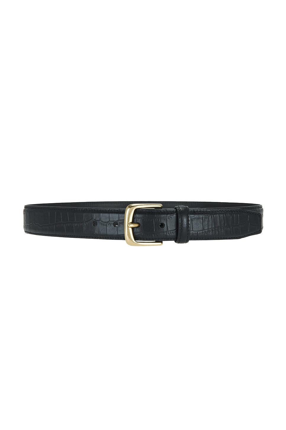 x revolve croco black belt