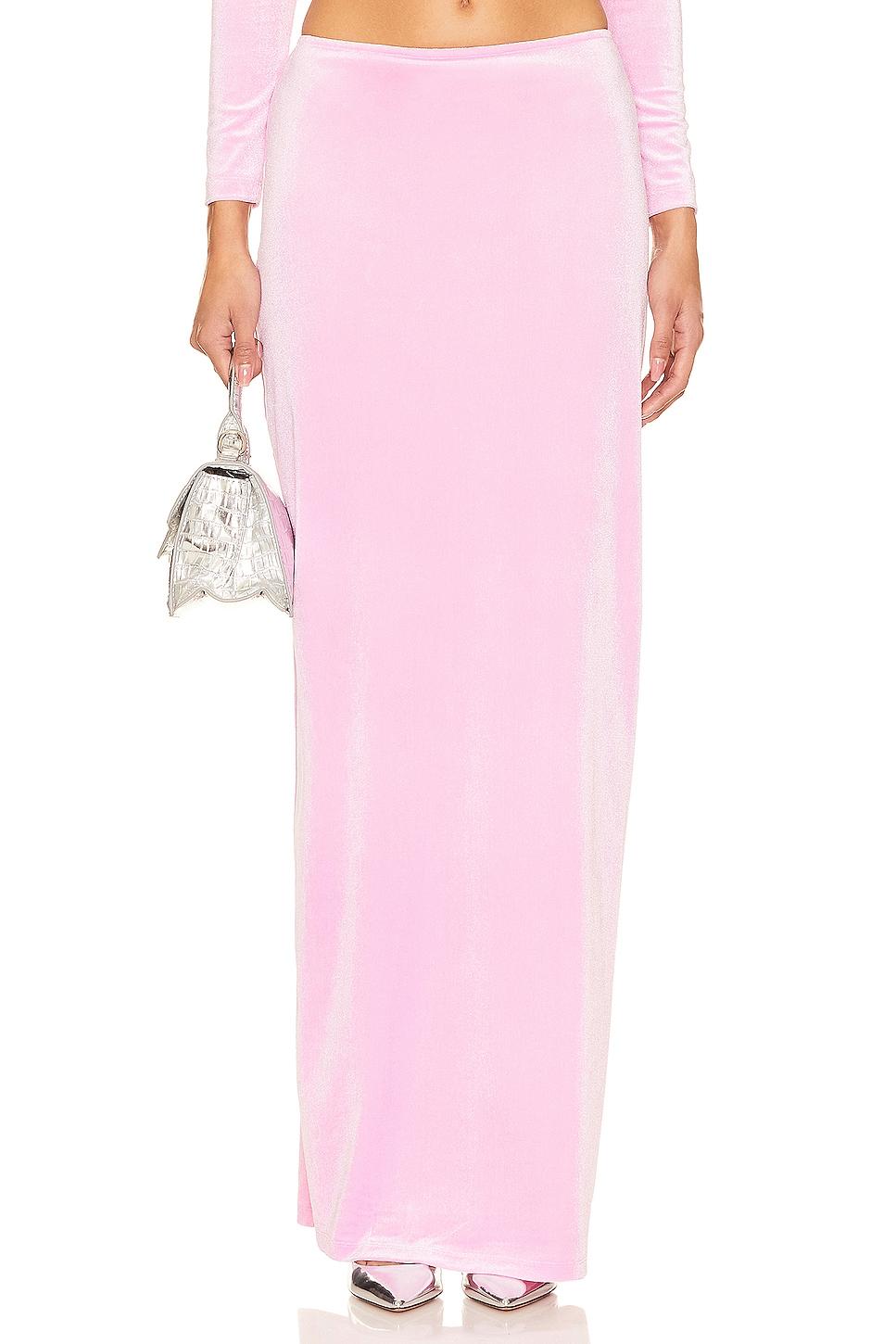 x revolve draped maxi skirt