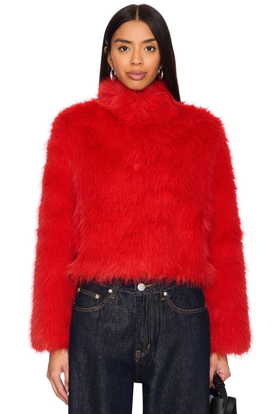 x revolve faux fox fur jacket
