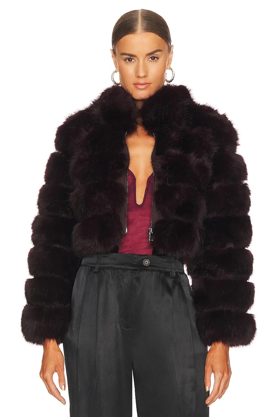 x revolve faux fox fur jacket