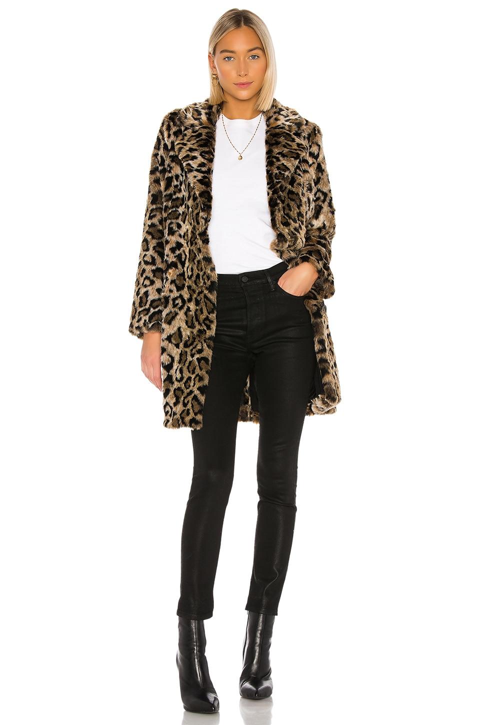 x revolve genn faux fur coat