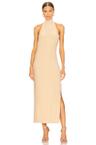 x revolve halter turtle side slit gown
