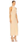 x revolve halter turtle side slit gown