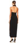 x revolve halter turtle size slit gown