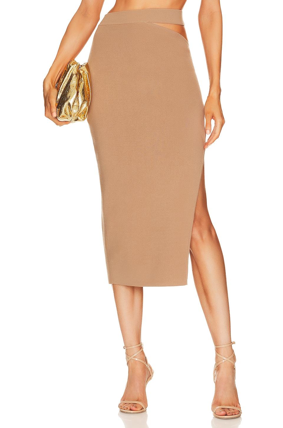 x revolve ismane knit midi skirt