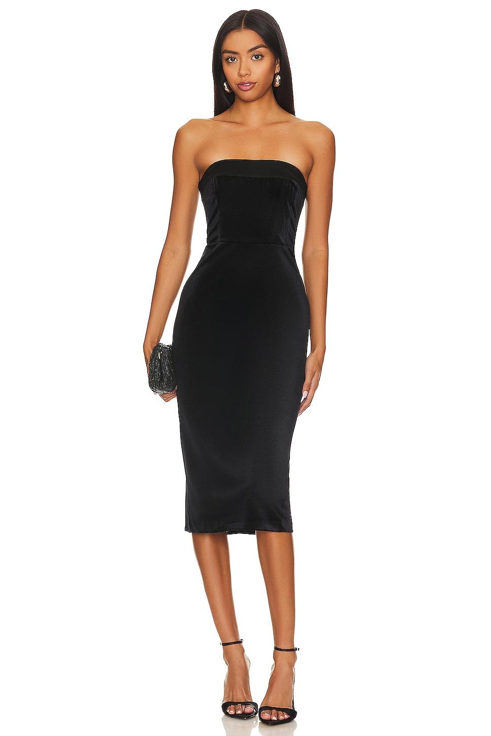 x revolve kerry velvet midi dress