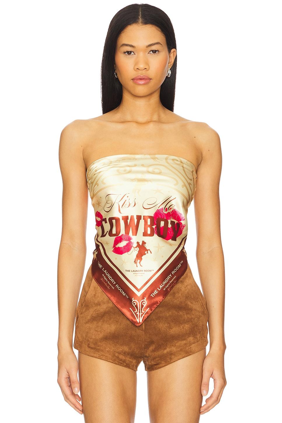 x revolve kiss me cowboy bandana
