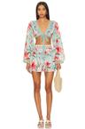 x revolve klemen tie front blouse
