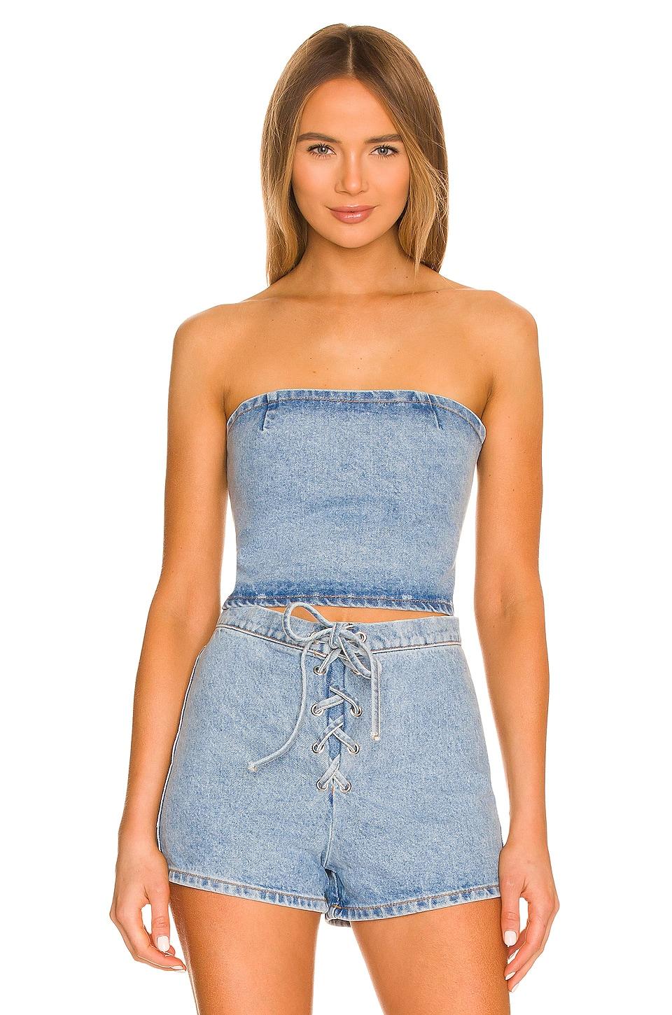 x revolve lace up top