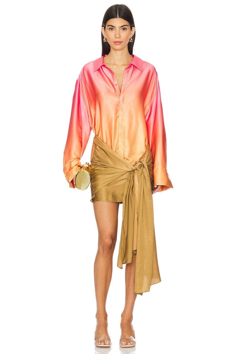 x revolve malira ombre shirt dress