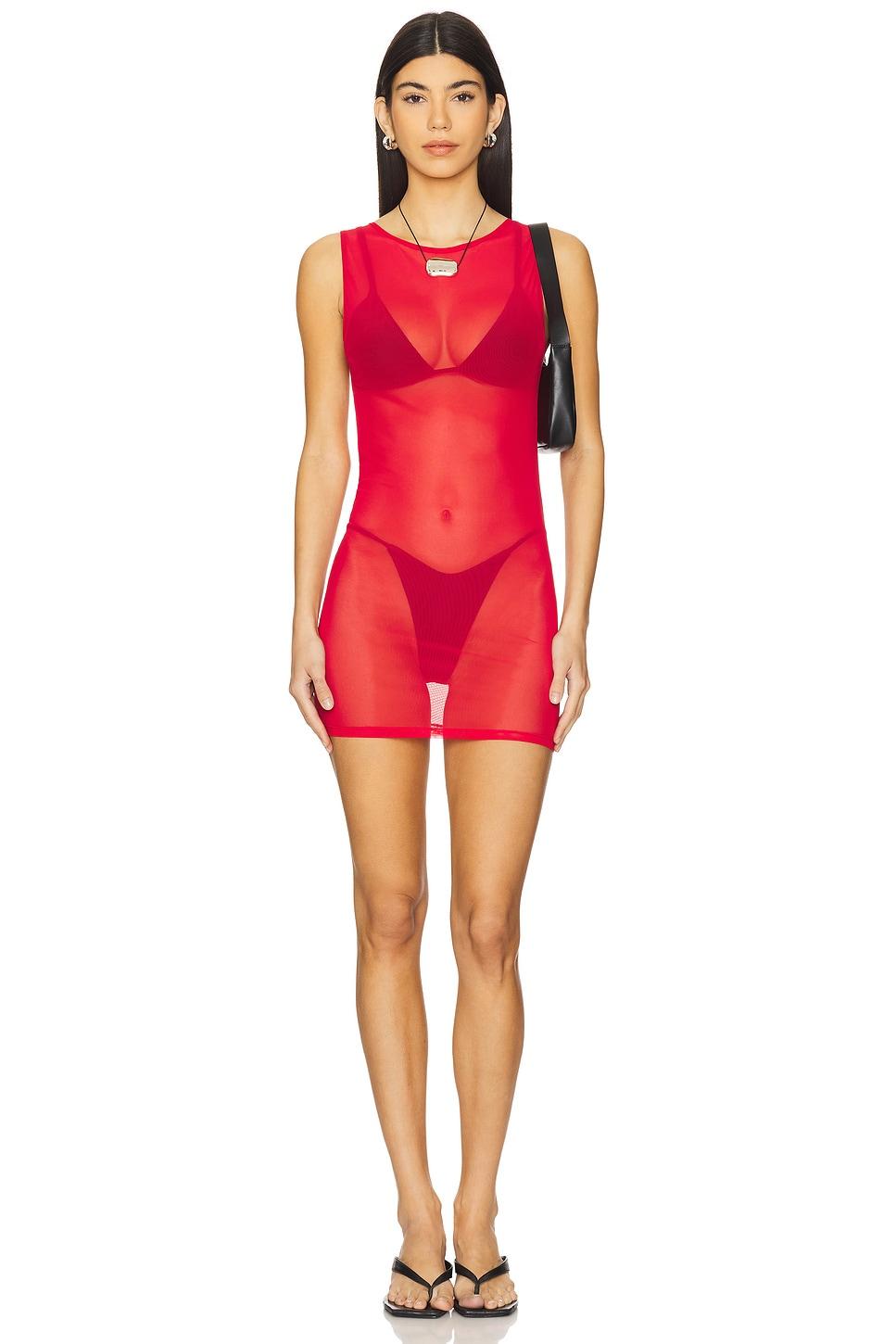 x revolve mesh dress