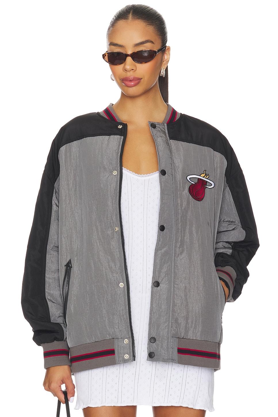 x revolve miami heat double yoke bomber