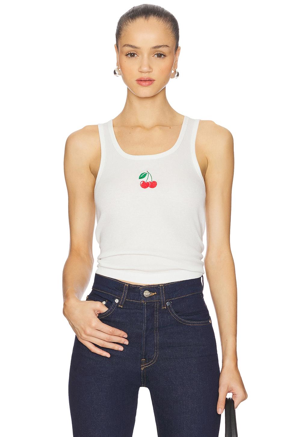 x revolve micro cherry rib tank top