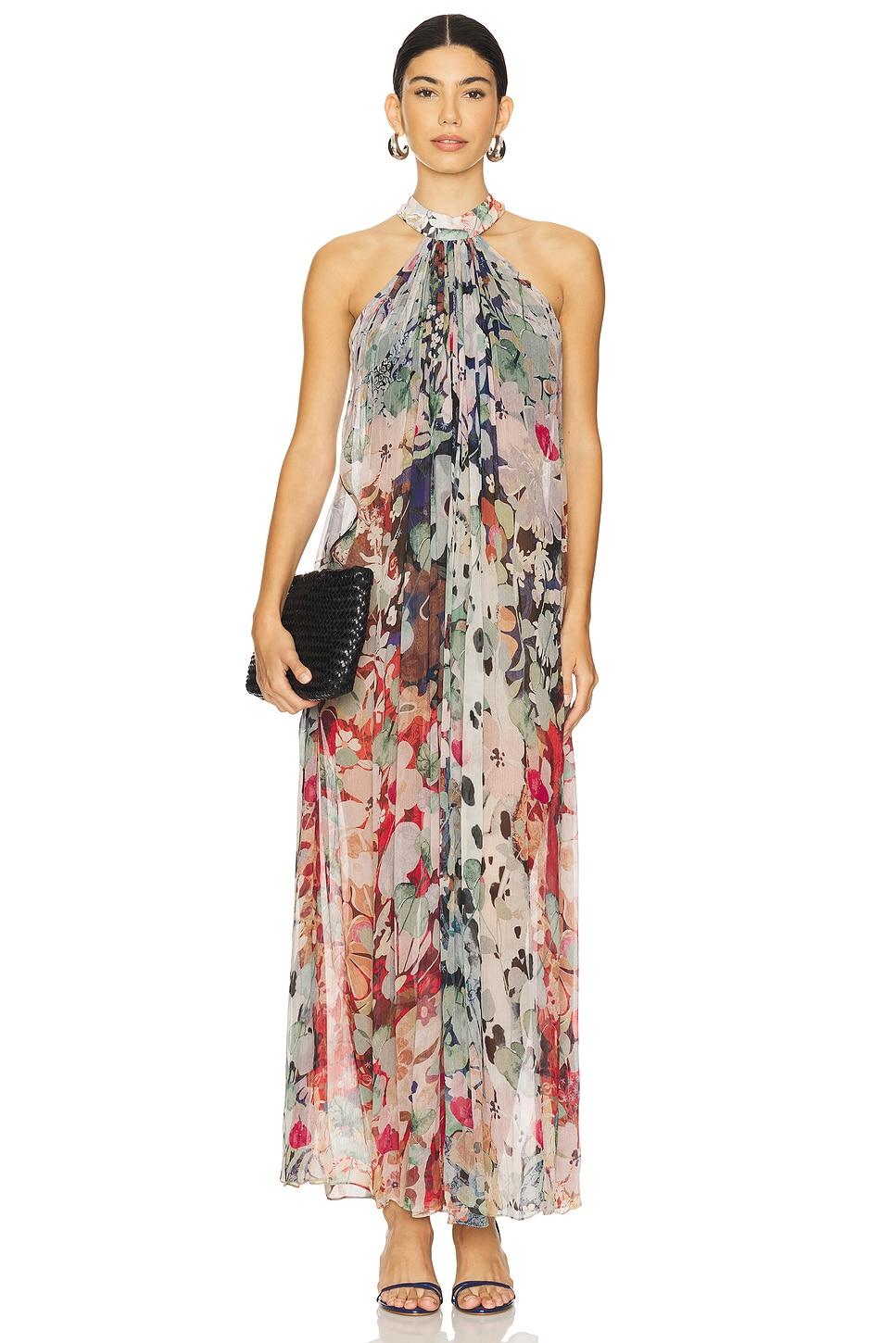 x revolve mock neck long dress