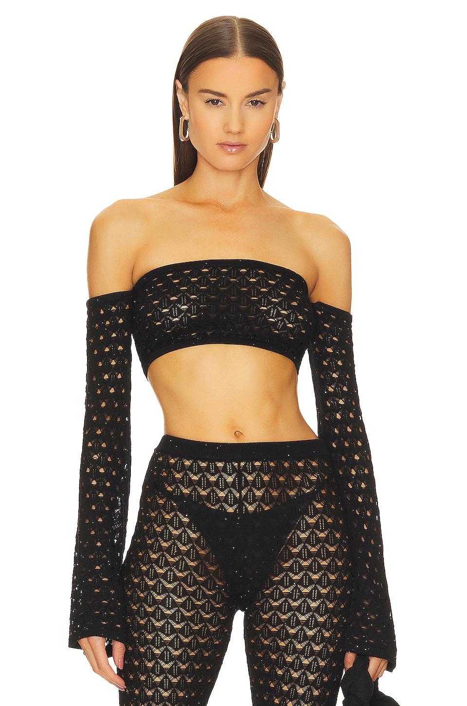 x revolve neola off shoulder sequined top